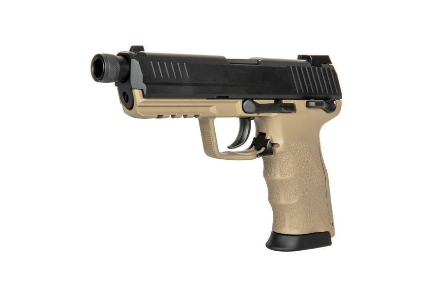 Страйкбольный аналог pistoletu TM45 Tactical z tłumikiem - Tan [Tokyo Marui] (для страйкболу) TMR-02-027574 фото