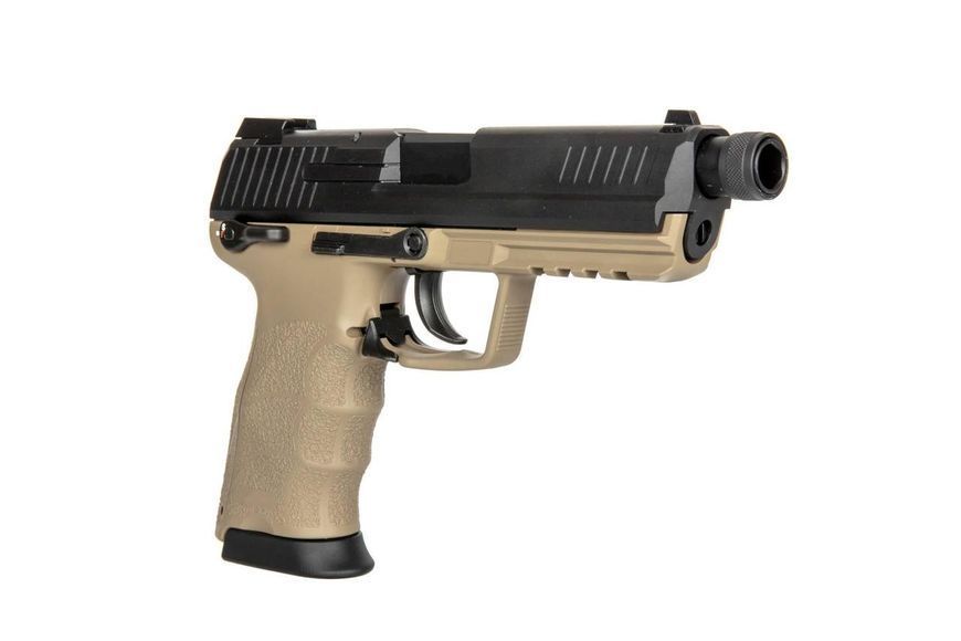 Страйкбольный аналог pistoletu TM45 Tactical z tłumikiem - Tan [Tokyo Marui] (для страйкболу) TMR-02-027574 фото
