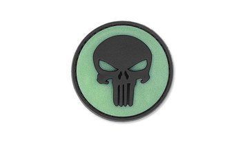 4TAC - PVC Patch - Punisher Skull - Glowing Background (для страйкбола) 13955 фото