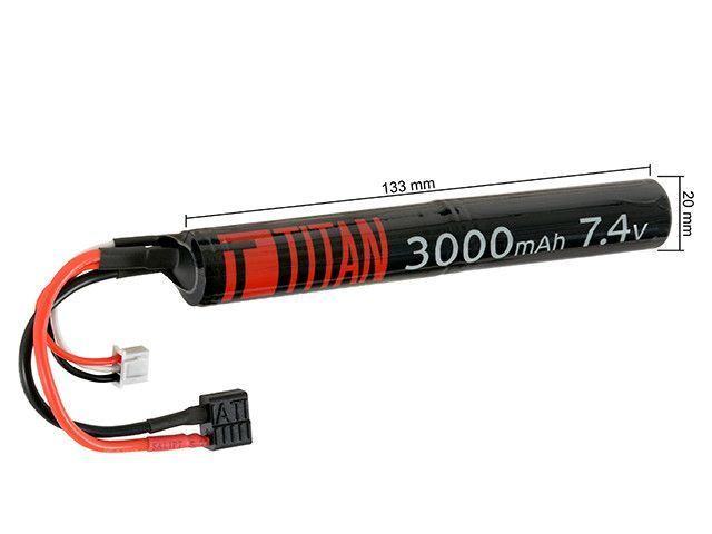 Akumulator Li-ion 3000mAh 7.4 v Stick T-Plug 16C [Titan] (для страйкболу) 1145TITAN фото