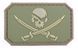 Нашивка 3D &ndash; Pirate Skull - olive [GFC Tactical] GFT-30-006376 фото