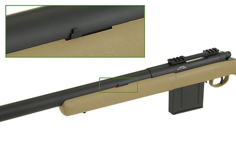 APM40A3 Spring Sniper Rifle (Extreme Power Version) - Black [APS/Hakkotsu] (для страйкболу) APM40B-EP фото