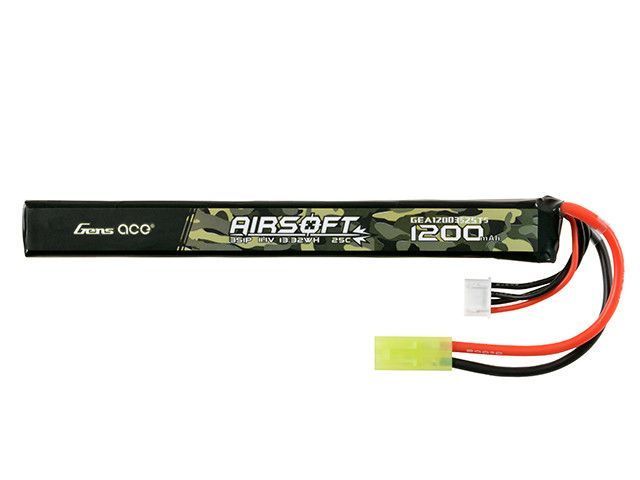 Akumulator airsoftowy 25C 1200mAh 3S1P 11.1V LiPo mini Tamiya&nbsp;(для страйкбола) GEA12003S25T фото