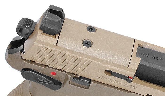 Cybergun - FNX-45 Tactical Pistol airsoft - GBB - Black - 200508 (для страйкбола) 14294 фото