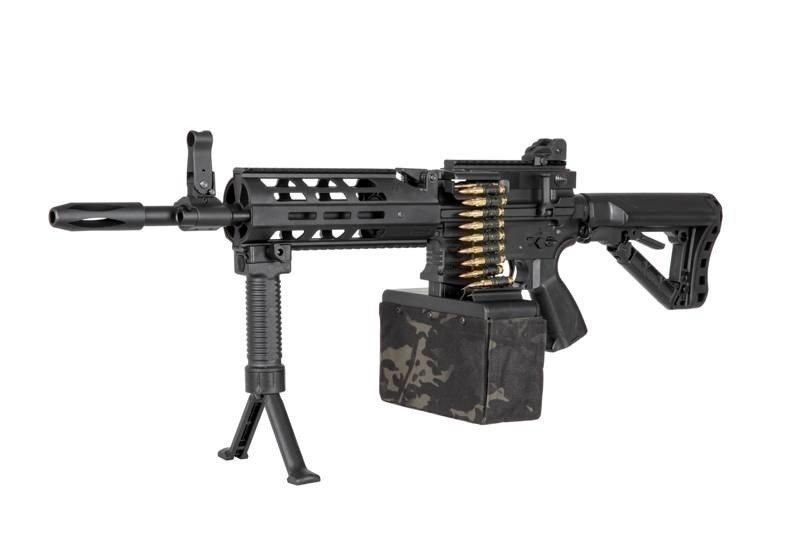 Пулемёт CM16 LMG Stealth - Black [G&G] (для страйкбола) GIG-01-027434 фото
