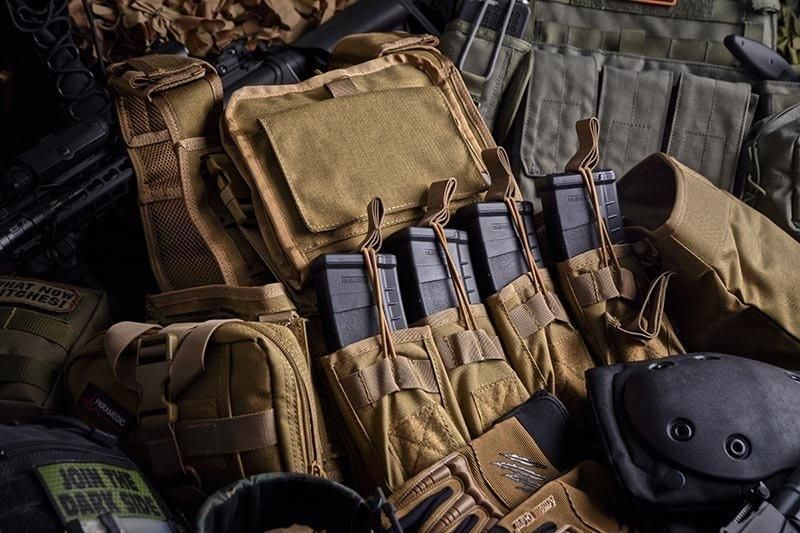 Одинарный подсумок OPEN для магазина AK - olive [Primal Gear] (для страйкбола) PRI-19-019431 фото