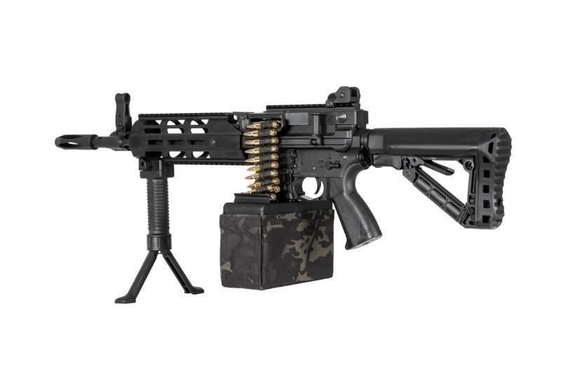 Пулемёт CM16 LMG Stealth - Black [G&G] (для страйкбола) GIG-01-027434 фото
