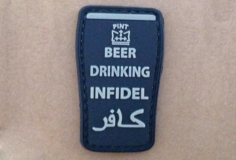 Naszywka 3D - Beer drinking infidel - Black [GFC Tactical] (для страйкболу) GFT-30-004700 фото