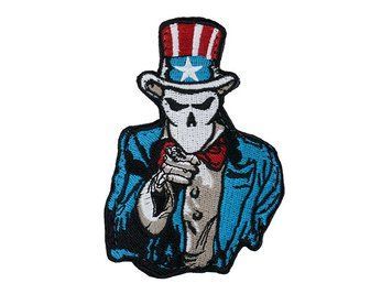 Нашивка haftowana Uncle Sam [WaveCombat] (для страйкбола) UNCLE SAM SKELETON фото
