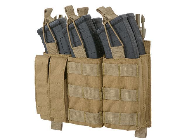 Тройной пистолетно-винтовочный подсумок Buckle Up AK/9 мм - Coyote [8FIELDS] (для страйкбола) M51613203-TAN фото