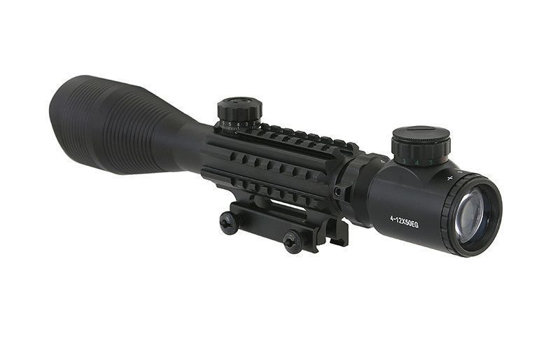 Снайперский прицел 4-12x50EG со встроенным креплениями - Black [ACM] (для страйкбола) M51615231 фото