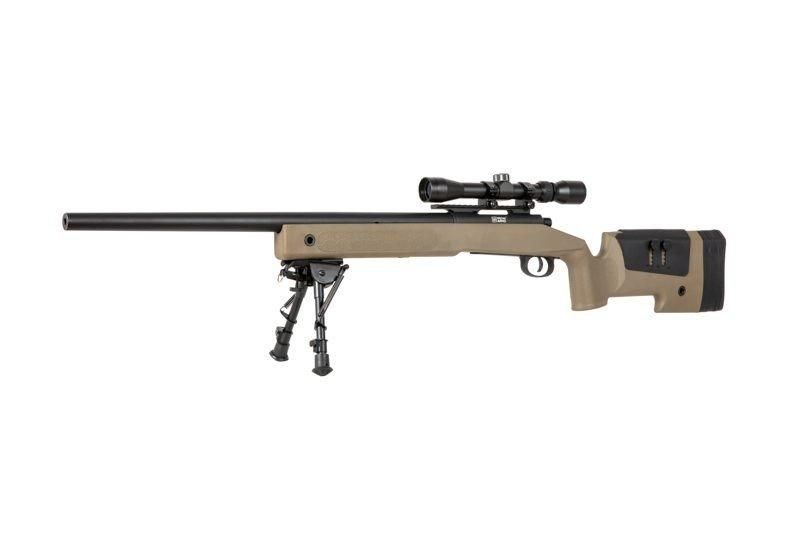 Снайперская винтовка SA-S02 CORE&trade; с оптикой и сошками - tan [Specna Arms] (для страйкбола) SPE-03-026055 фото