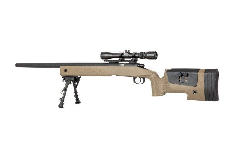 Снайперская винтовка SA-S02 CORE&trade; с оптикой и сошками - tan [Specna Arms] (для страйкбола) SPE-03-026055 фото