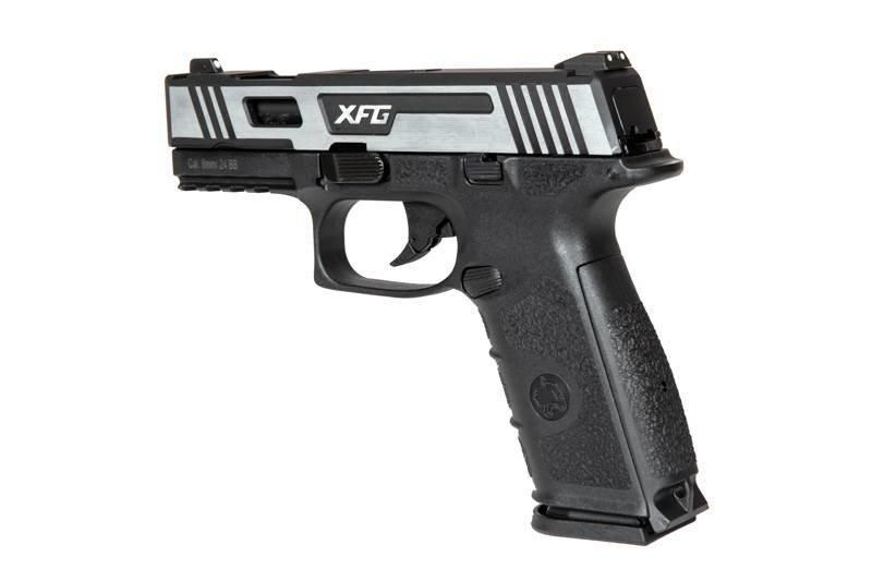 Страйкбольный пистолет BLE-XFG - black / silver [ICS] (для страйкбола) ICS-02-026142 фото