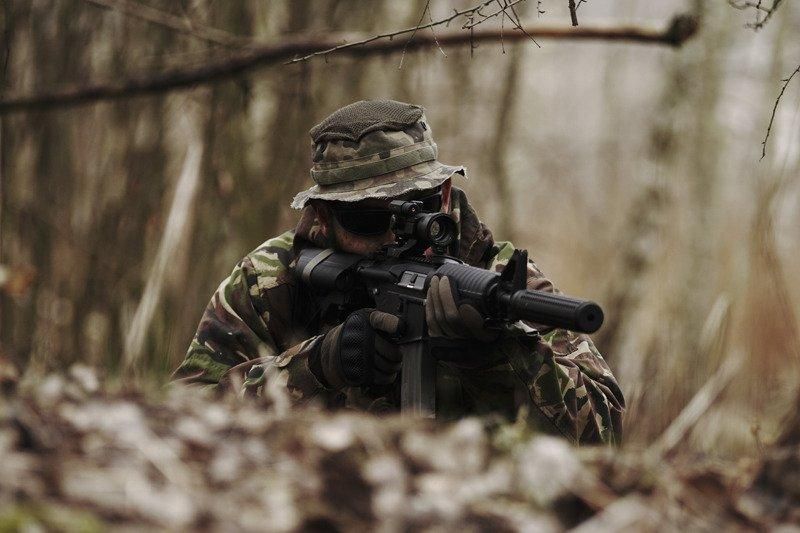 Страйкбольный аналог celownika kolimatorowego Battle II z celownikiem laserowym [Theta Optics] (для страйкболу) THO-10-009072 фото