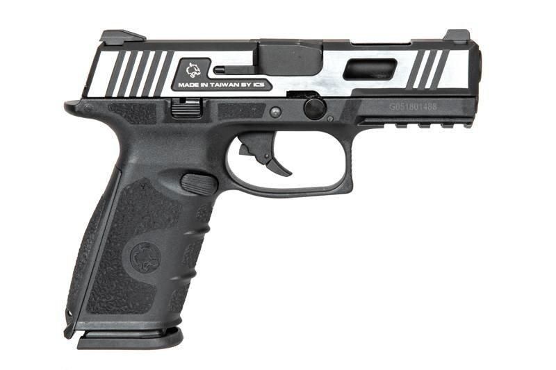 Страйкбольный пистолет BLE-XFG - black / silver [ICS] (для страйкбола) ICS-02-026142 фото