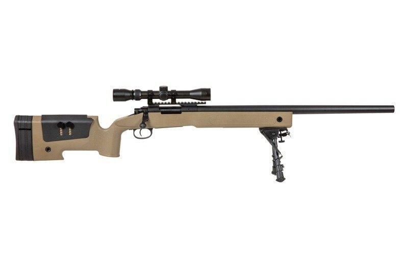 Снайперская винтовка SA-S02 CORE&trade; с оптикой и сошками - tan [Specna Arms] (для страйкбола) SPE-03-026055 фото