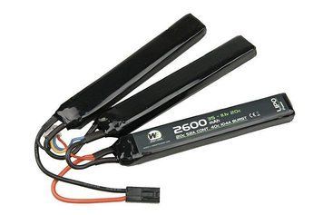 Akumulator LiPo 2600mAh 11.1V 20C - tr&oacute;jdzielny [Nuprol]&nbsp;(для страйкбола) WEE-06-007526 фото
