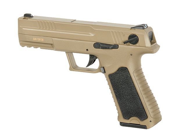 Пістолет Cyma Glock 18 custom AEP CM.127S Mosfet Edition - TAN [CYMA] (для страйкболу) FB4090 фото
