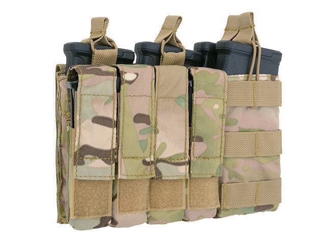 Потрійний подсумок пистолетно-винтовочный 5,56/9MM (4 + 4) - Multicam [8FIELDS] (для страйкболу) M51613141-CP фото
