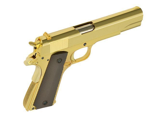 Страйкбольный пистолет 1911 с системой Gas Blowback (GBB) &mdash; Gold [Golden Eagle] 3305GD фото