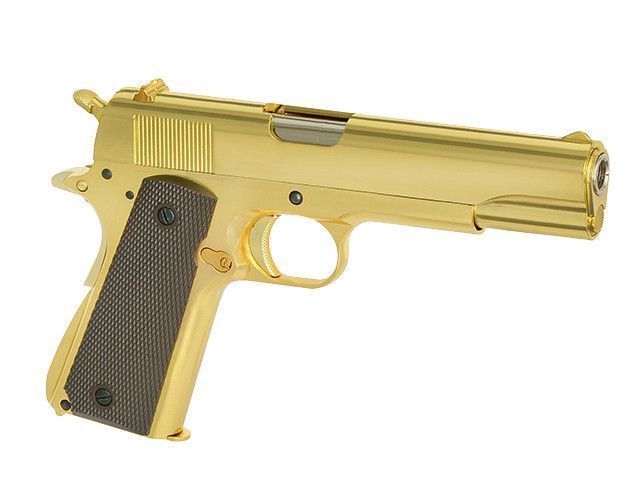 Страйкбольный пистолет 1911 с системой Gas Blowback (GBB) &mdash; Gold [Golden Eagle] 3305GD фото