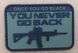 Naszywka 3D - You Never Go Back [GFC Tactical] (для страйкбола) GFT-30-004705 фото 2