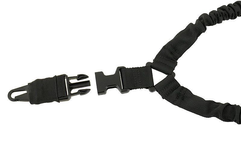 Wytrzymały pas nośny 1pkt Bungee - BLACK [CS] (для страйкбола) FBP1748-BK фото