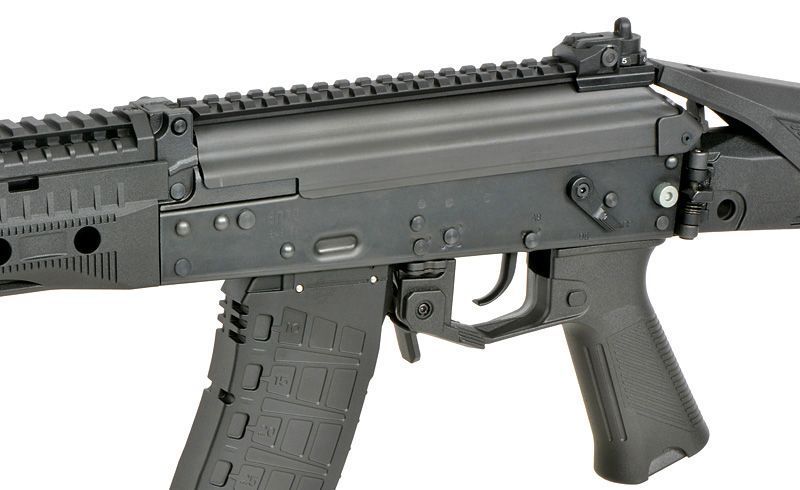 Страйкбольний автомат АК-12 WE09K Full Metal GBBR Short [WELL PRO] (для страйкболу) WE09-1-GM фото