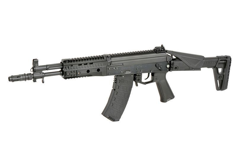 Страйкбольний автомат АК-12 WE09K Full Metal GBBR Short [WELL PRO] (для страйкболу) WE09-1-GM фото