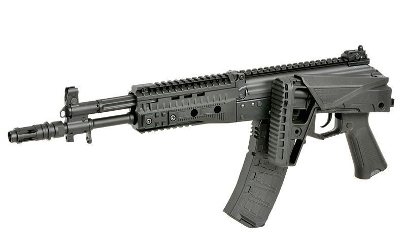 Страйкбольний автомат АК-12 WE09K Full Metal GBBR Short [WELL PRO] (для страйкболу) WE09-1-GM фото