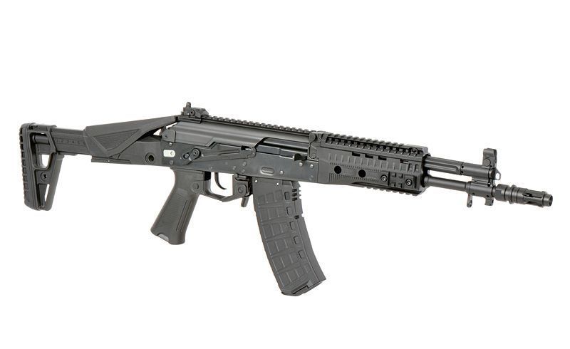 Страйкбольний автомат АК-12 WE09K Full Metal GBBR Short [WELL PRO] (для страйкболу) WE09-1-GM фото