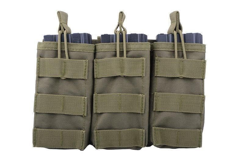 Потрійний подсумок універсальний - olive [GFC Tactical] (для страйкболу) GFT-19-007952 фото