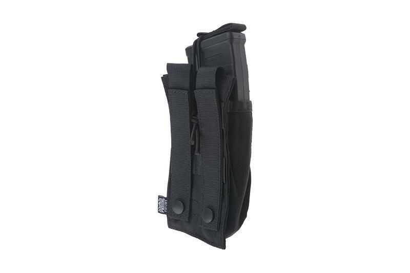 Одинарный подсумок OPEN для магазина AK - black [Primal Gear] (для страйкбола) PRI-19-019430 фото