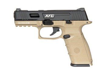 Страйкбольный пистолет BLE-XFG - tan / black [ICS] (для страйкбола) ICS-02-026143 фото