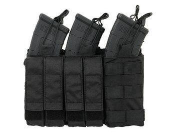 Тройной подсумок пистолетно-винтовочный AK/9MM (4 PLUS 4)- BLACK [8FIELDS] (для страйкбола) M51613138-BK фото