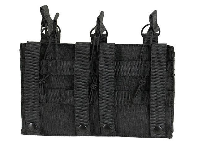 Тройной подсумок пистолетно-винтовочный AK/9MM (4 PLUS 4)- BLACK [8FIELDS] (для страйкбола) M51613138-BK фото