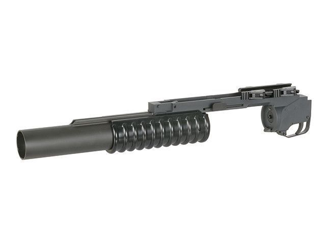 Модель американського гранатомета M203 Long QD RIS 40mm [A&K] (для страйкболу) LDP-06 фото
