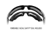 Okulary Wiley X&reg; BOSS Grey Silver Flash Gloss Black Frame [Wiley X] (для страйкболу) WIL-41-019217 фото 3