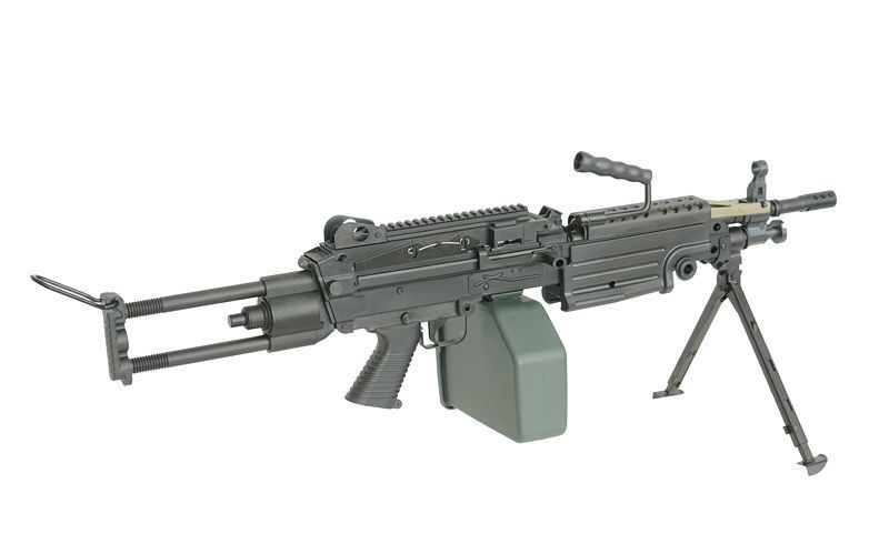 Кулемет FN M249 PARA Squad Automatic Weapon (SAW) Sports Line - Black [A&K] (для страйкболу) 249-PARAP фото