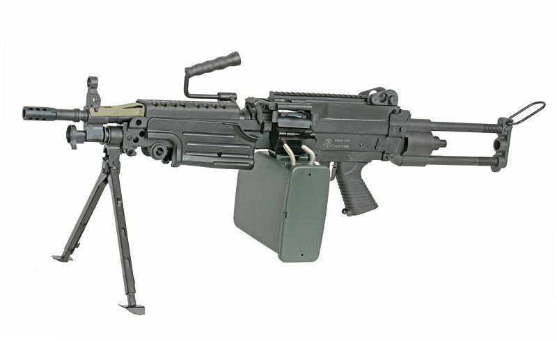 Кулемет FN M249 PARA Squad Automatic Weapon (SAW) Sports Line - Black [A&K] (для страйкболу) 249-PARAP фото