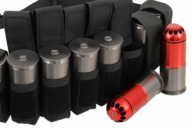 Bandolier ładownica na granaty - Black [8FIELDS] (для страйкбола) M51613186-BK фото