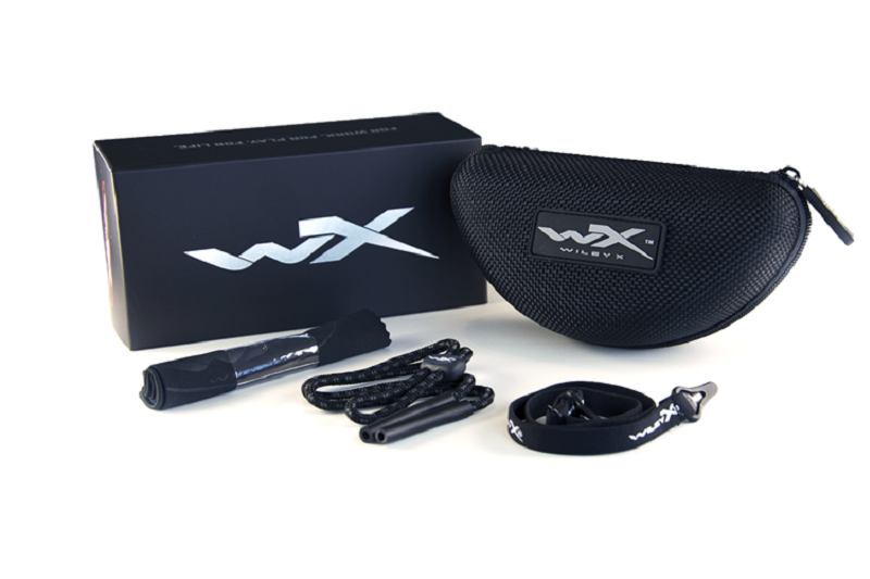 Okulary Wiley X&reg; BOSS Grey Silver Flash Gloss Black Frame [Wiley X] (для страйкболу) WIL-41-019217 фото