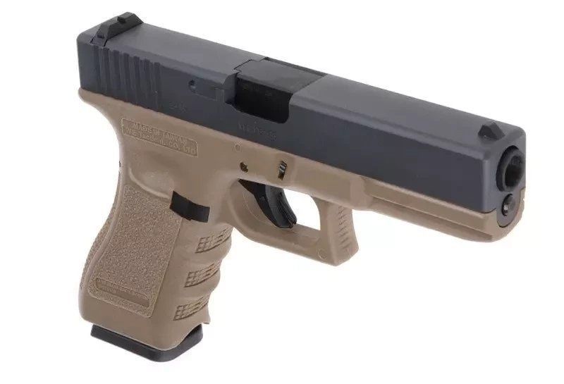ПІСТОЛЕТ GLOCK 17 GEN.3 METAL GBB GREEN GAS - half tan [WE] (для страйкболу) 012753 фото