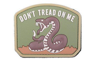 Нашивка 3D &ndash; Don't Tread On Me - coyote [GFC Tactical] GFT-30-006390 фото
