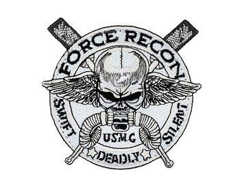 Нашивка haftowana USMC Force Recon [WaveCombat] (для страйкбола) USMC FORCE RECON фото