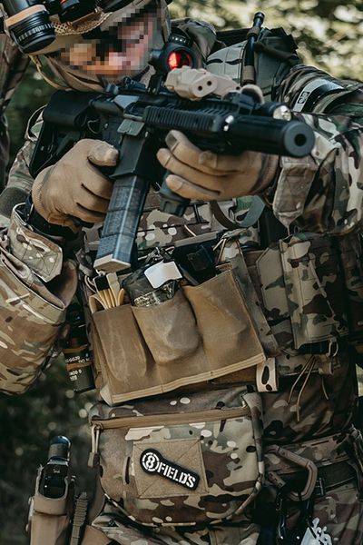 Еластичний потрійний підсумок для магазинів M4/M16 - Olive [8FIELDS] (для страйкболу) M51613042-OD фото