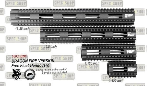 MadBull - Dragon Fire 100% CNC Handguard Rail 7.125 inch (для страйкбола) 4237 фото