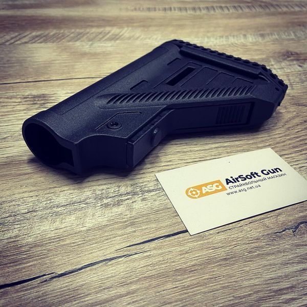 Тонкий приклад для AEG 416/AR15 - Black [D-DAY] (для страйкбола) STK-006 фото
