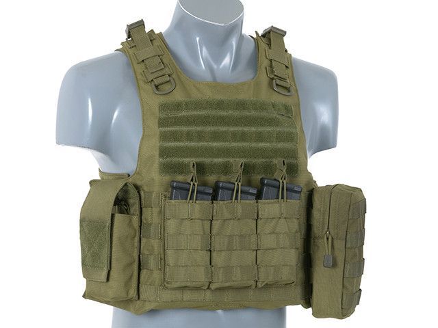 Тактичний розвантажувальний жилет AAV FSBE V2 - OLIVE [8FIELDS] (для страйкболу) M51611046-1-OD фото